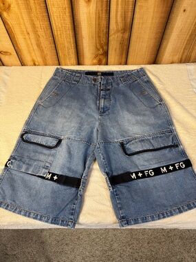 M+FG Vintage Y2K Marithe Francois Girbaud Denim Cargo Shorts Men’s 36